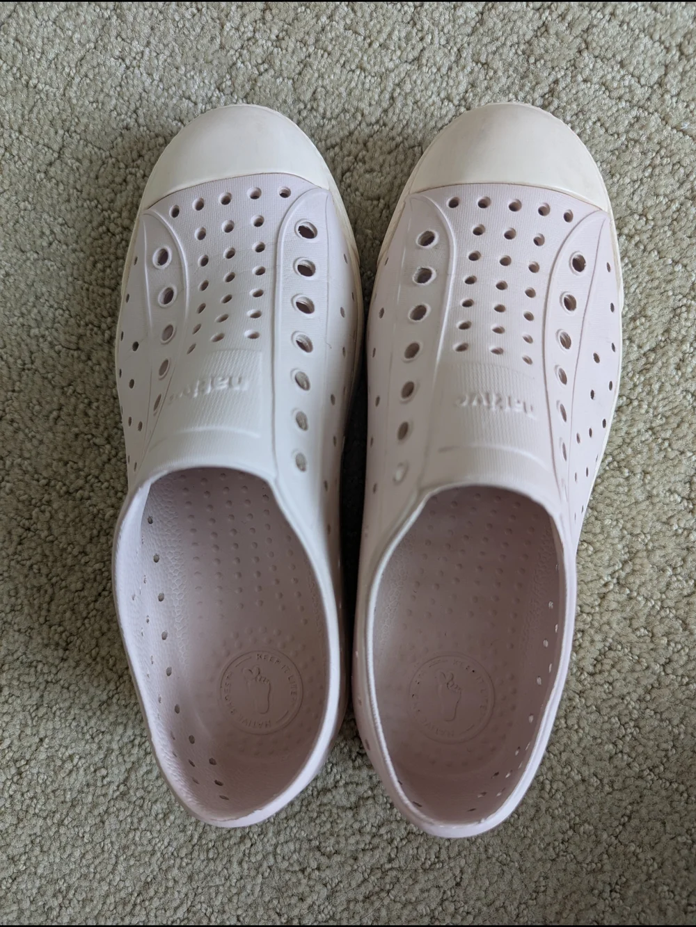 Native Jefferson Shoes Kids 3 Slip On Water Beach Sneakers Lightweight Washable